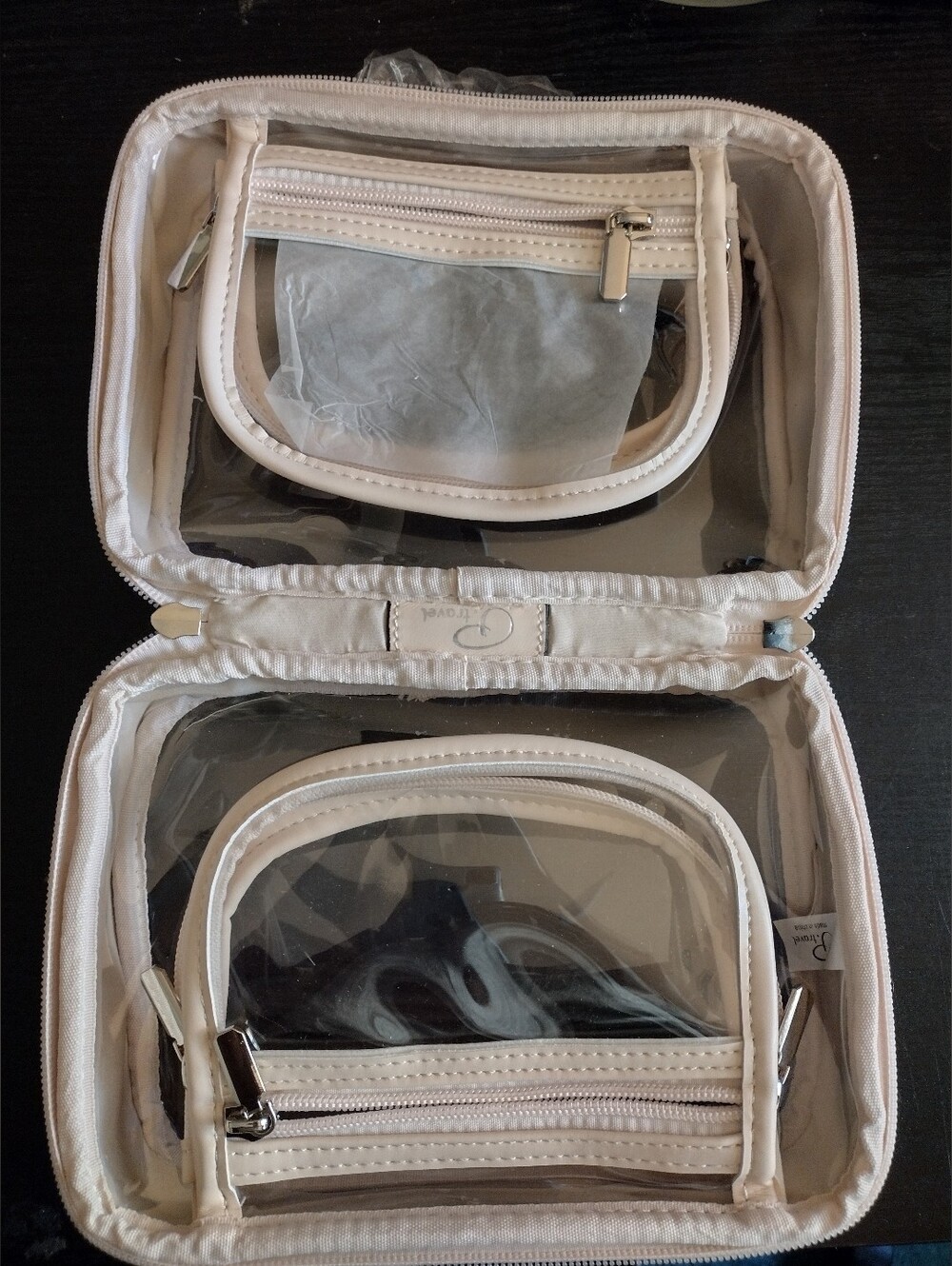 Estee Lauder Pink Clear Travel Cosmetic Bag with Skincare Set - Picture 7 of 7